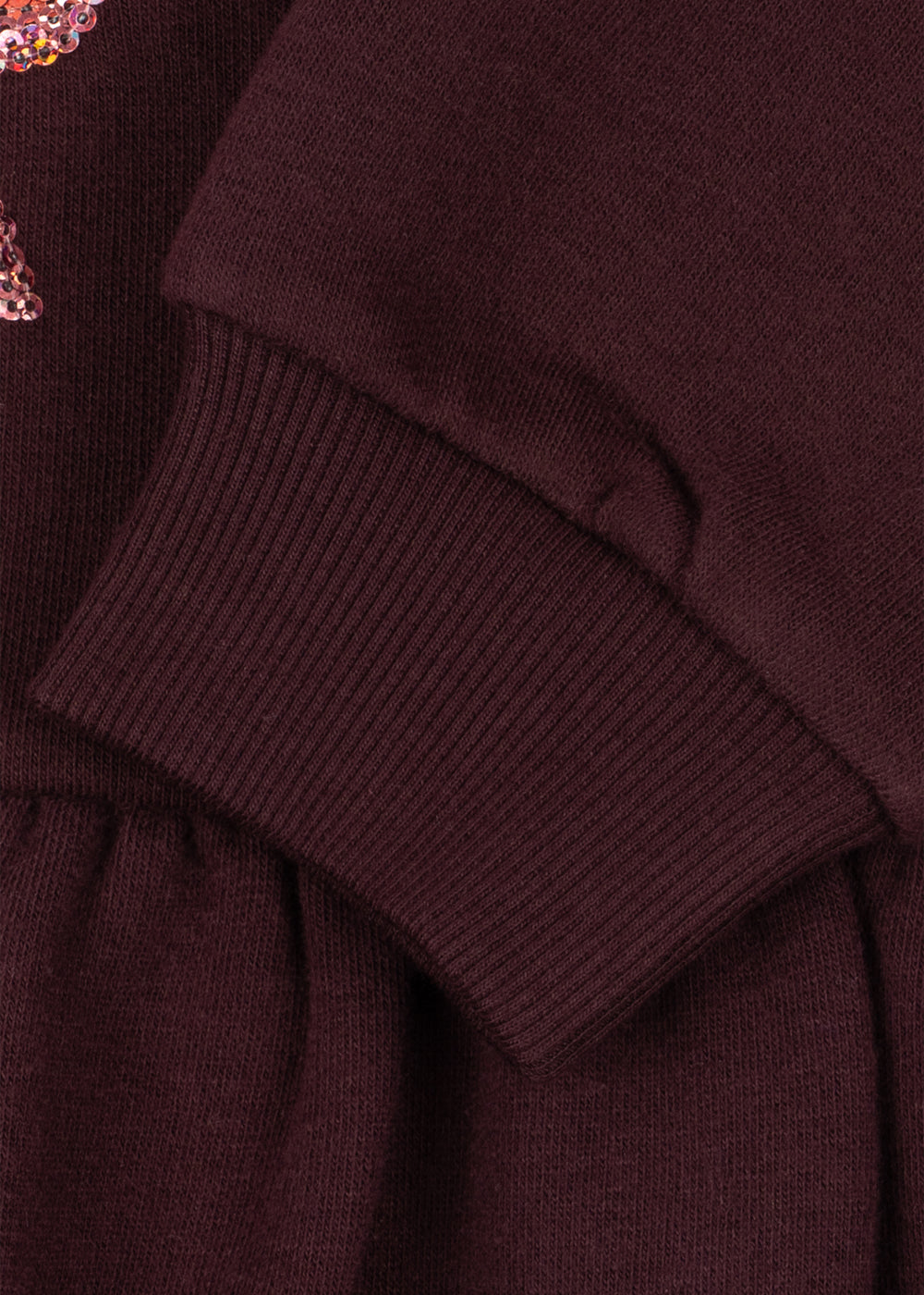 Konges Slojd Lou Bow Sweat Dress GOTS - Decadent Chocolate
