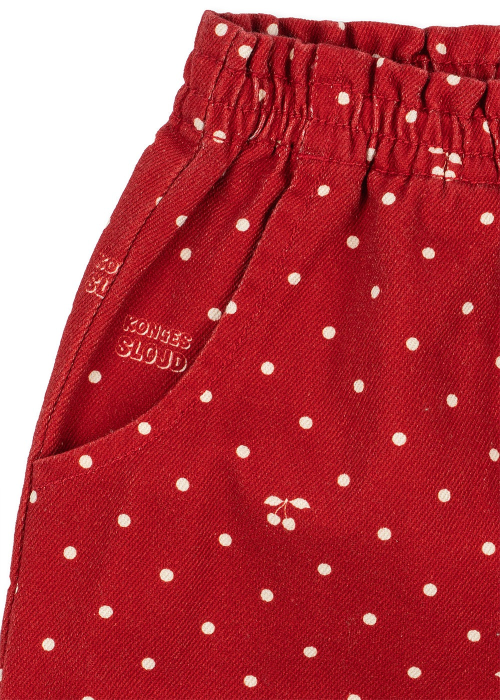 Konges Slojd Magot Frill Pants GOTS - Cherry Dot Derby