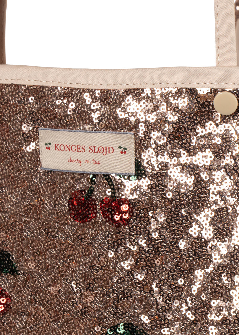 Konges Slojd Sparkly Minnie Doll Pram - Cherry Sequin