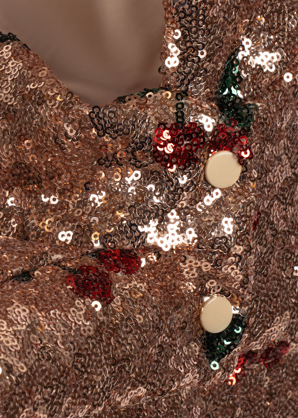 Konges Slojd Sparkly Minnie Doll Pram - Cherry Sequin