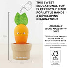Le Toy Van - Stacking Wooden Veggies - Le Toy Van - littleyoyo.ca