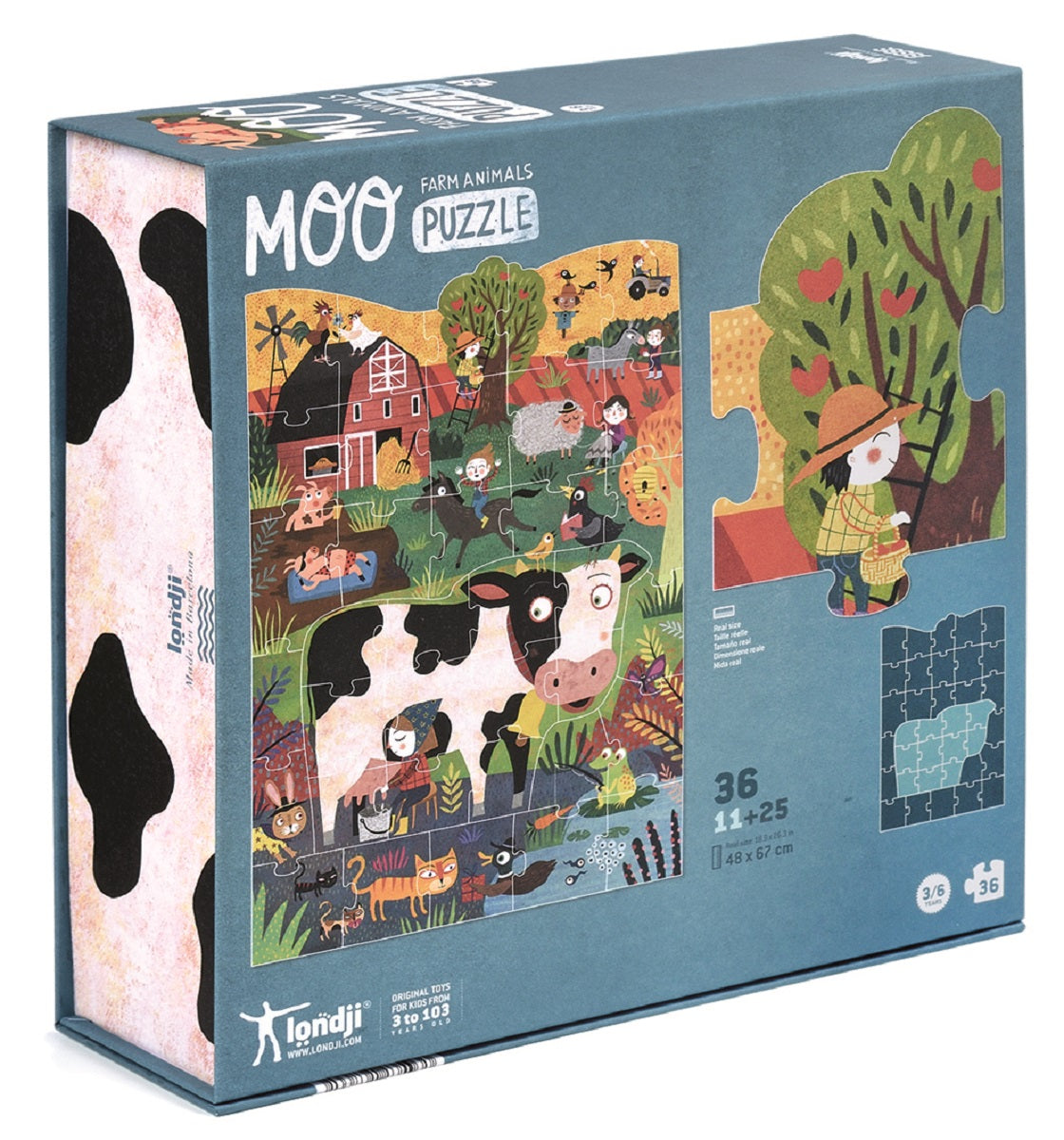 Londji - Moo - Puzzle - Londji - littleyoyo.ca