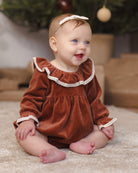 Quincy Mae Wendy Romper Redwood
