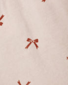 Quincy Mae Velour Baby Dress Red Bows