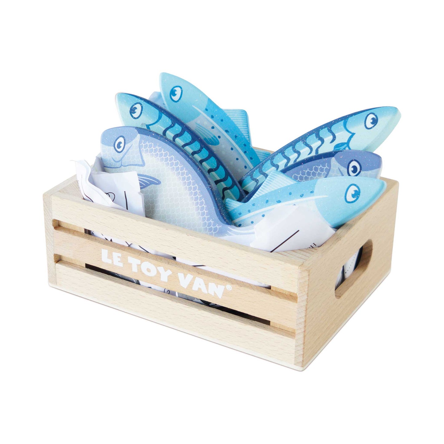 Le Toy Van - Market Fish Wooden Play Food Crate