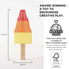 Le Toy Van - Wooden Ice Lollies Popsicles - Le Toy Van - littleyoyo.ca
