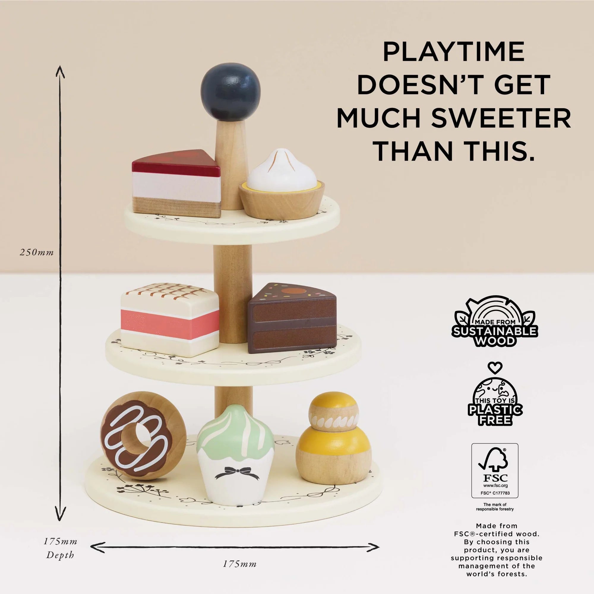 Le Toy Van - Three Tier Cake Stand - Le Toy Van - littleyoyo.ca
