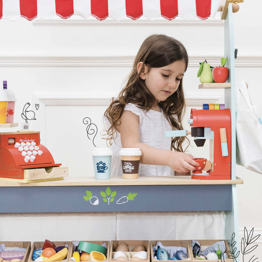 Le Toy Van - Wooden Toy Coffee Machine & Pods - Le Toy Van - littleyoyo.ca