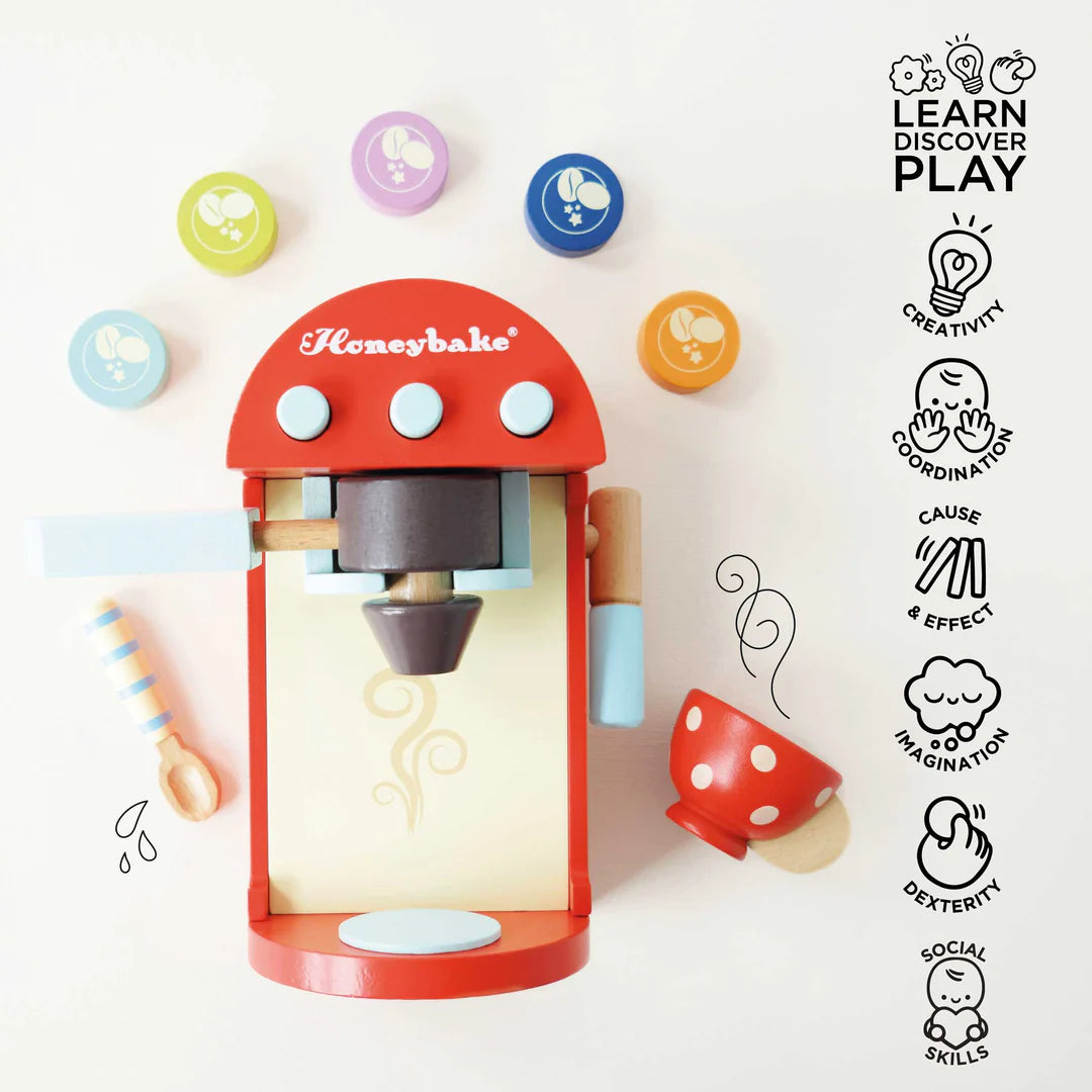 Le Toy Van - Wooden Toy Coffee Machine & Pods - Le Toy Van - littleyoyo.ca