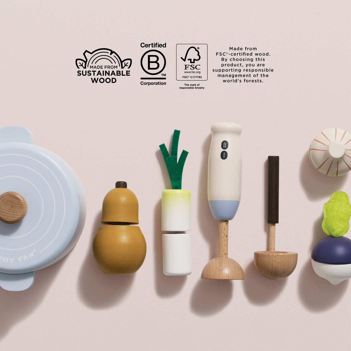 Le Toy Van - Soup & Utensil Wooden Toy Set - Le Toy Van - littleyoyo.ca