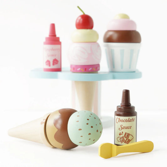 Le Toy Van - Wooden Ice Cream Stand & Toppings