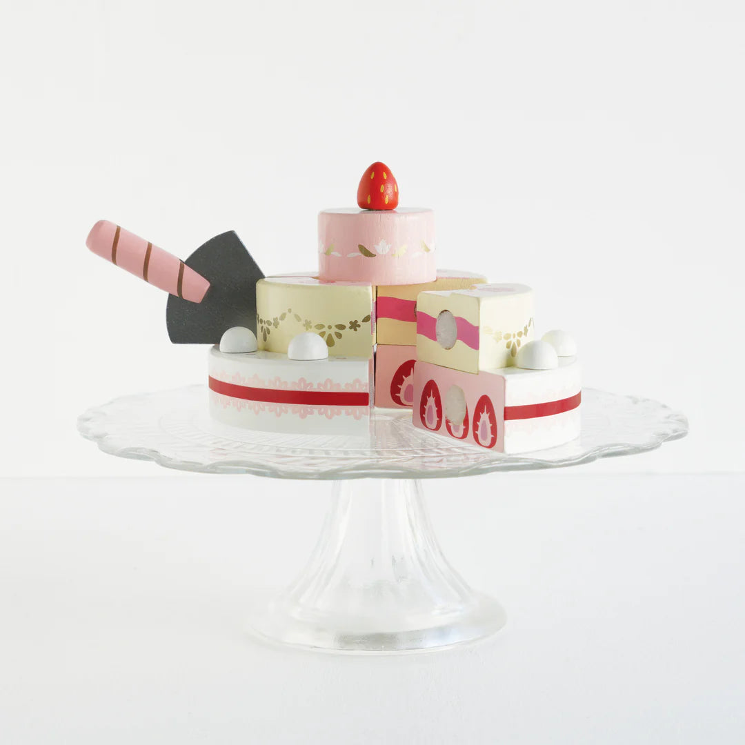 Le Toy Van - Sliceable Wedding Cake for Pretend Play