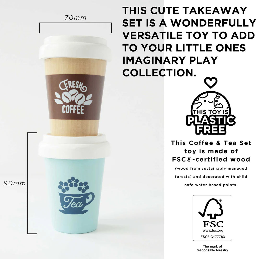 Le Toy Van - Tea & Coffee Re-Useable Eco Cups - Le Toy Van - littleyoyo.ca
