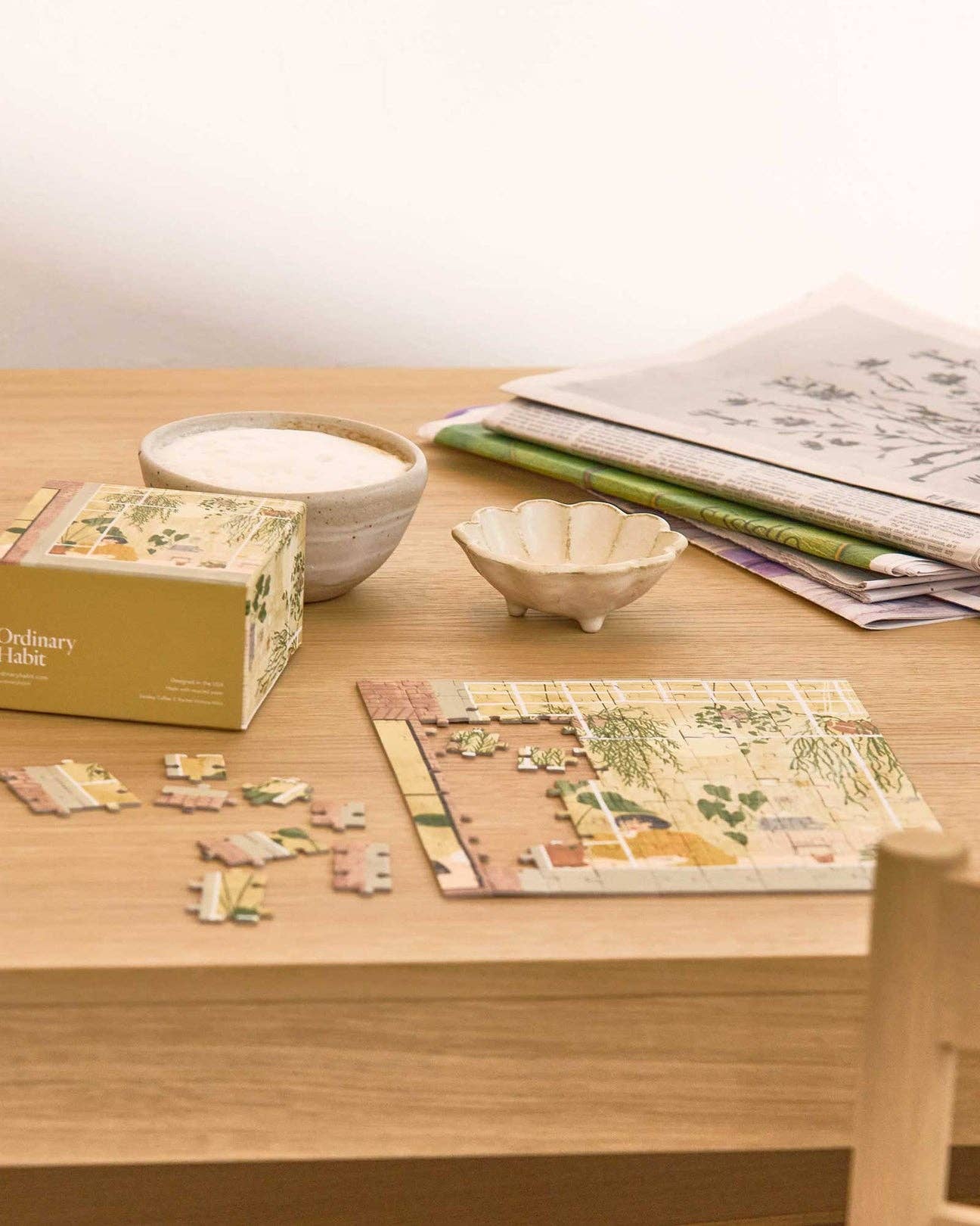 Sunday Coffee - 100 Piece Puzzle - Ordinary Habit - littleyoyo.ca