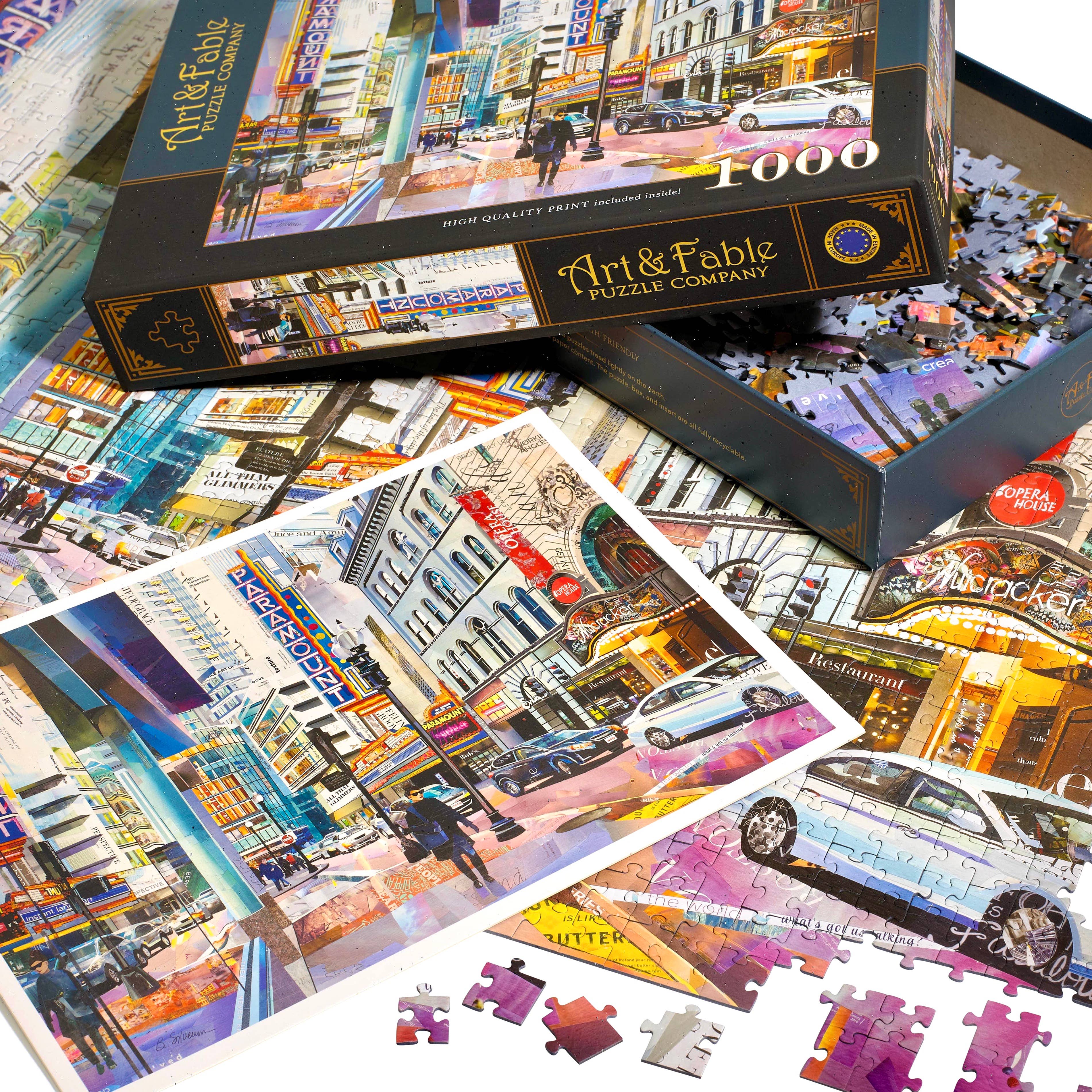Paramount Reflected - 1000pc Velvet-Touch Jiasaw Puzzle - Art & Fable Puzzle Company - littleyoyo.ca