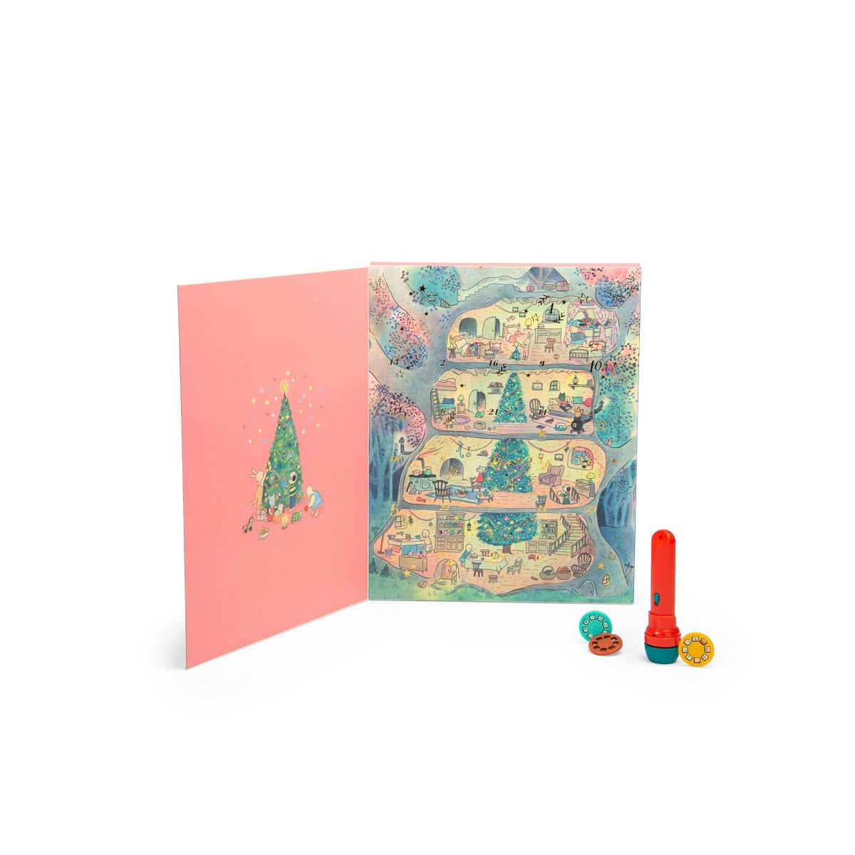 Moulin Roty - Grande Famille Advent Calendar - Storybook Torch - Moulin Roty - littleyoyo.ca