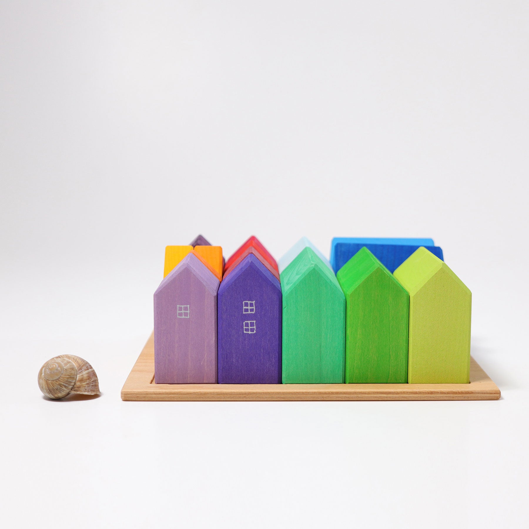 Grimm's - Houses Building Set - Small - Grimm's - littleyoyo.ca