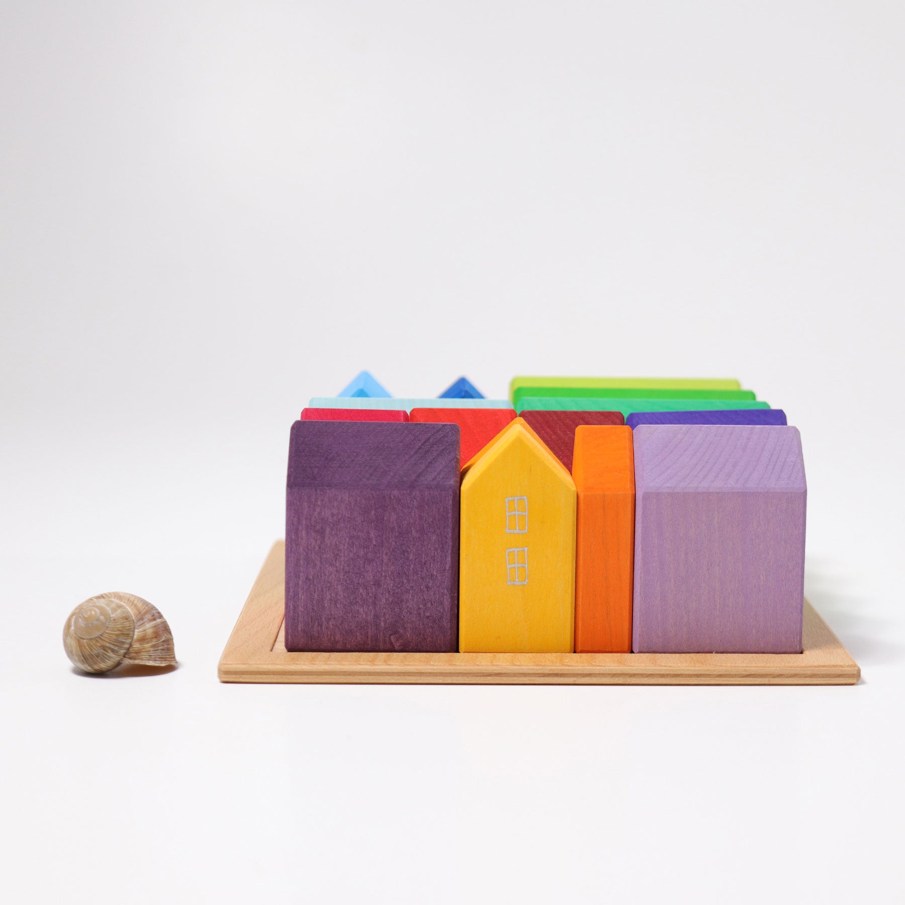 Grimm's - Houses Building Set - Small - Grimm's - littleyoyo.ca