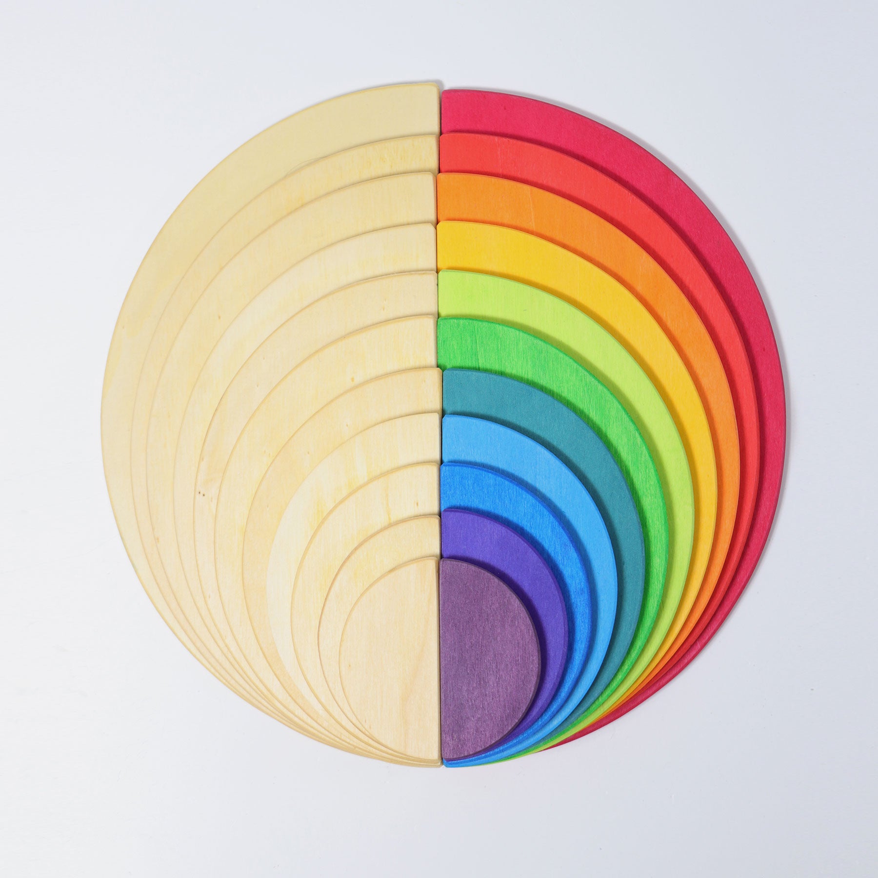Grimm's - Rainbow Semi Circles - Large - Grimm's - littleyoyo.ca