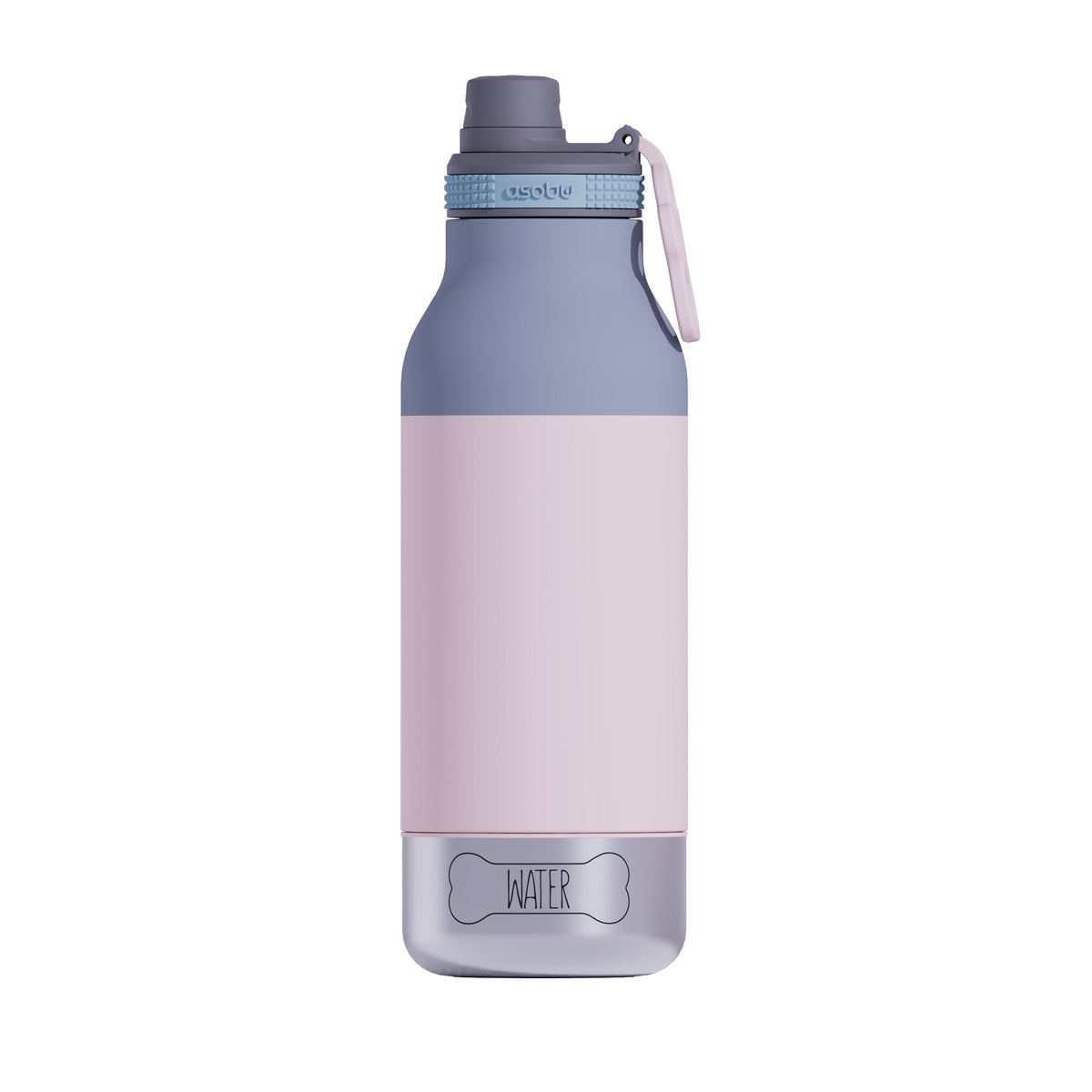 Asobu - Barky Bottle - Pastel Pink - front view