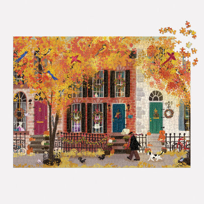 Autumn in the Neighborhood - 1000pc Jigsaw Puzzle