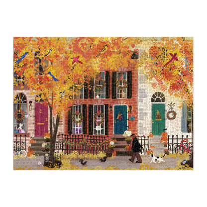 Autumn in the Neighborhood - 1000pc Jigsaw Puzzle