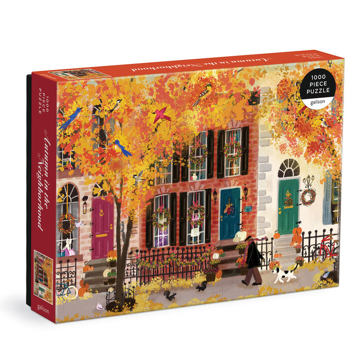 Autumn in the Neighborhood - 1000pc Jigsaw Puzzle - Galison - littleyoyo.ca