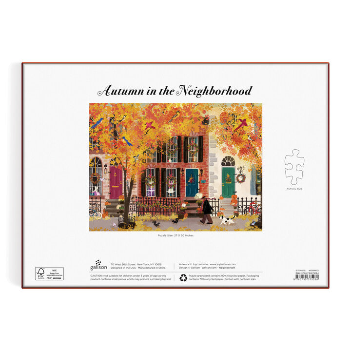 Autumn in the Neighborhood - 1000pc Jigsaw Puzzle