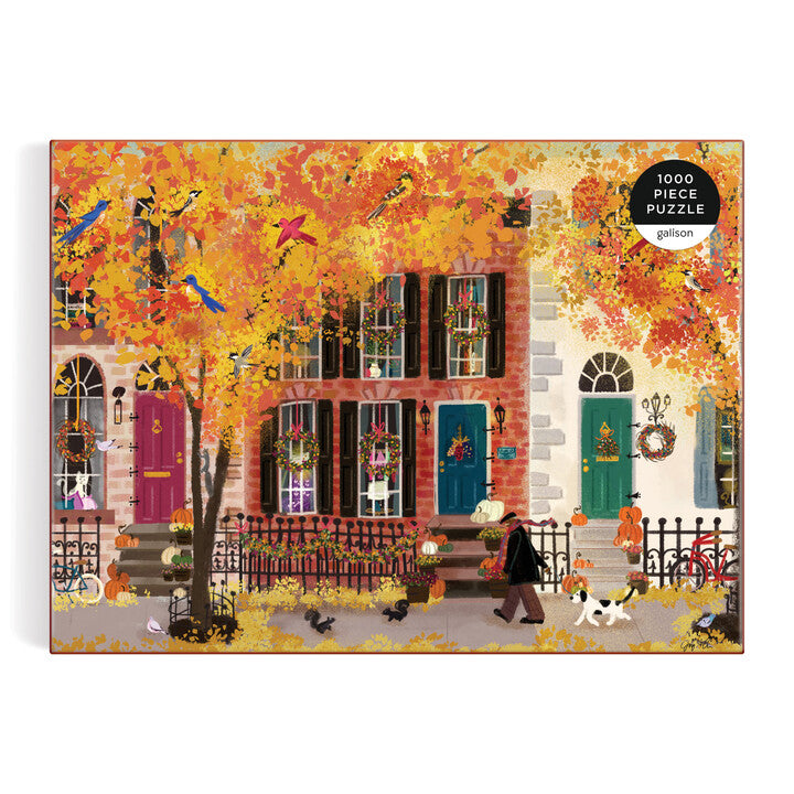 Autumn in the Neighborhood - 1000pc Jigsaw Puzzle - Galison - littleyoyo.ca