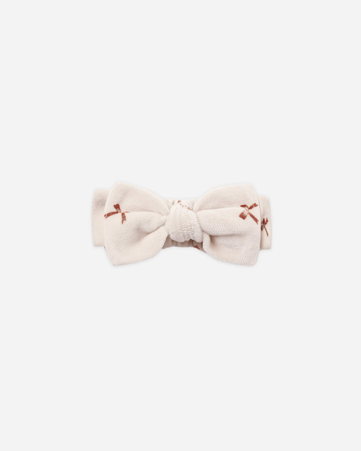 Quincy Mae Velour Bow Headband Red Bows