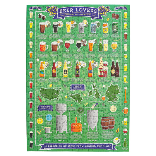 Ridley's Games - Beer Lover's - 500-Piece Jigsaw Puzzle