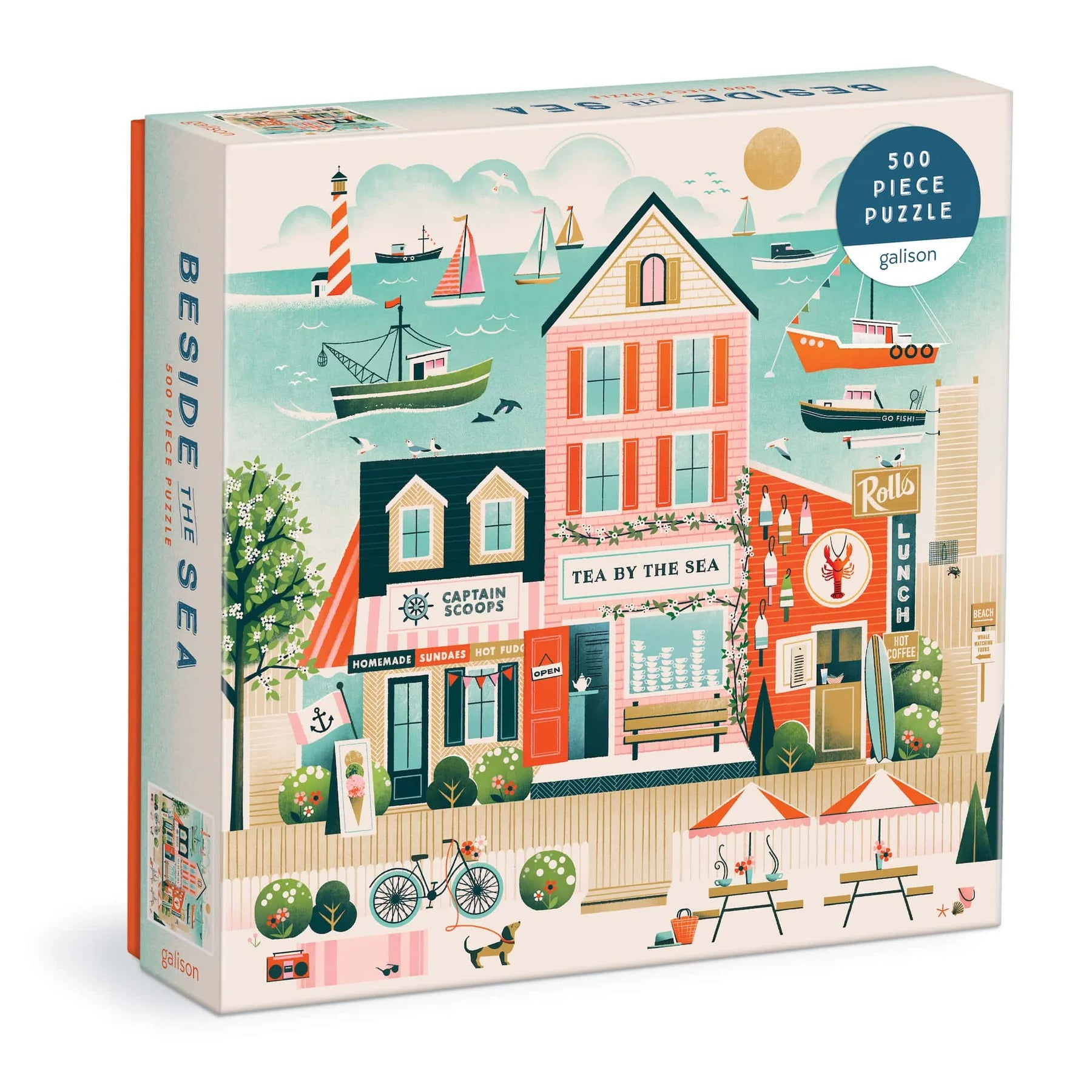 Beside the Sea - 500pc Jigsaw Puzzle - Galison - littleyoyo.ca