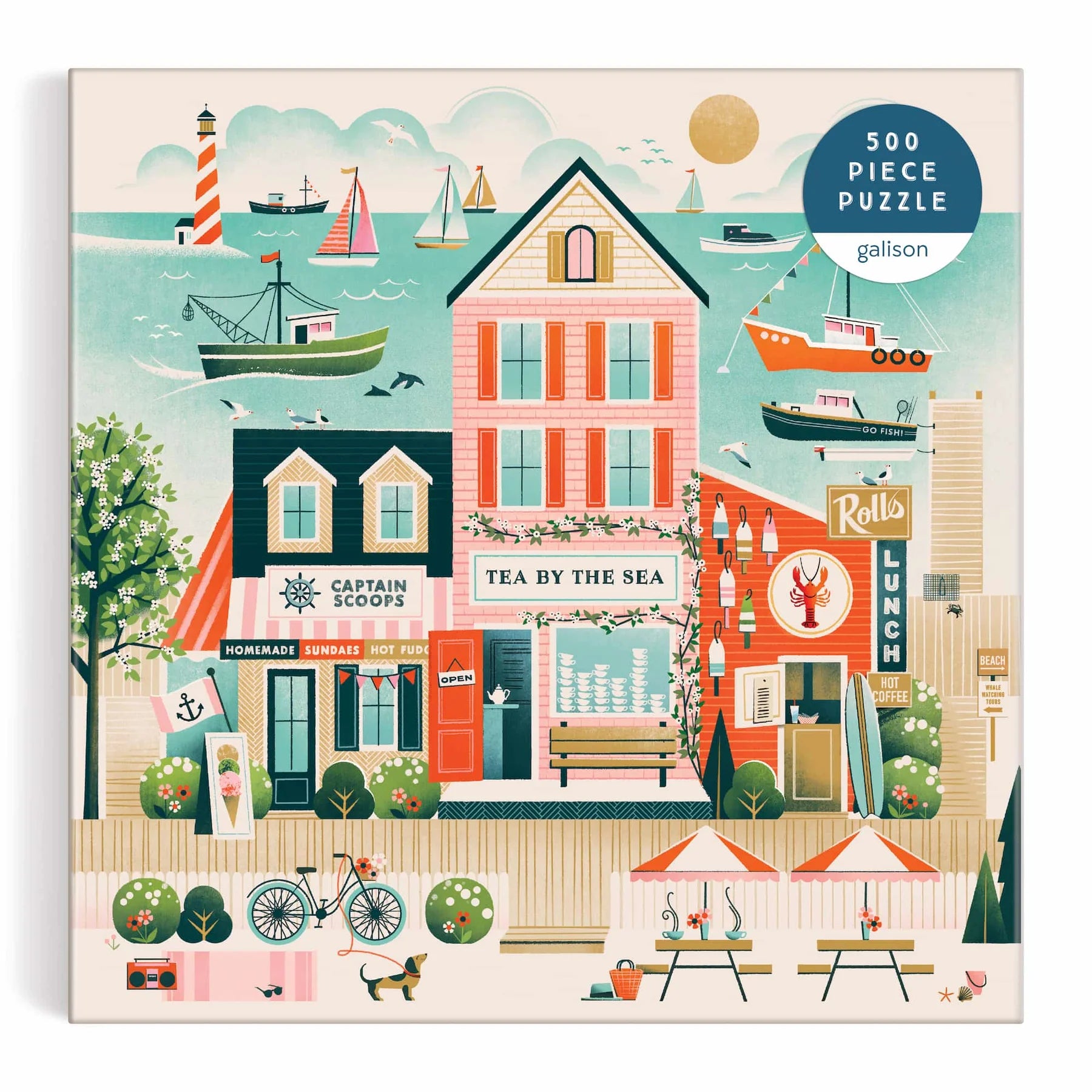 Beside the Sea - 500pc Jigsaw Puzzle - Galison - littleyoyo.ca