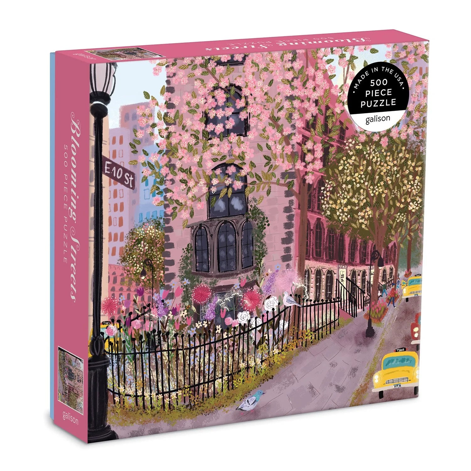 Blooming Streets - 500pc Jigsaw Puzzle - Galison - littleyoyo.ca