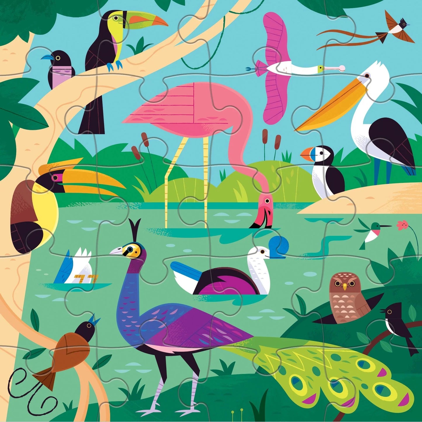 Mudpuppy - Bugs & Birds Magnetic Puzzles