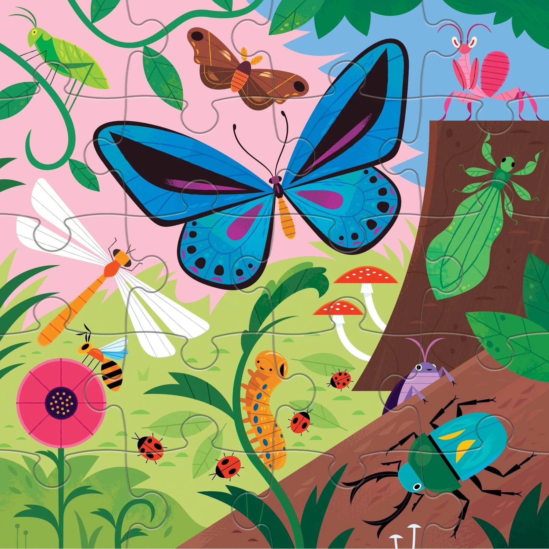 Mudpuppy - Bugs & Birds Magnetic Puzzles - Mudpuppy - littleyoyo.ca