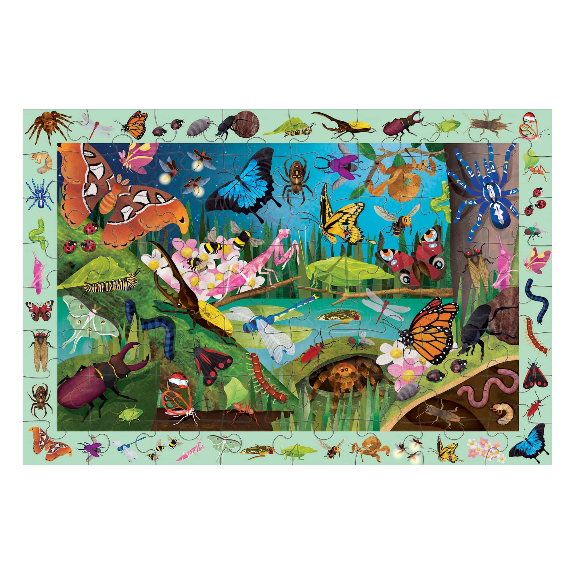 Mudpuppy - Bugs & Butterflies 64 Piece Search & Find Puzzle - Mudpuppy - littleyoyo.ca