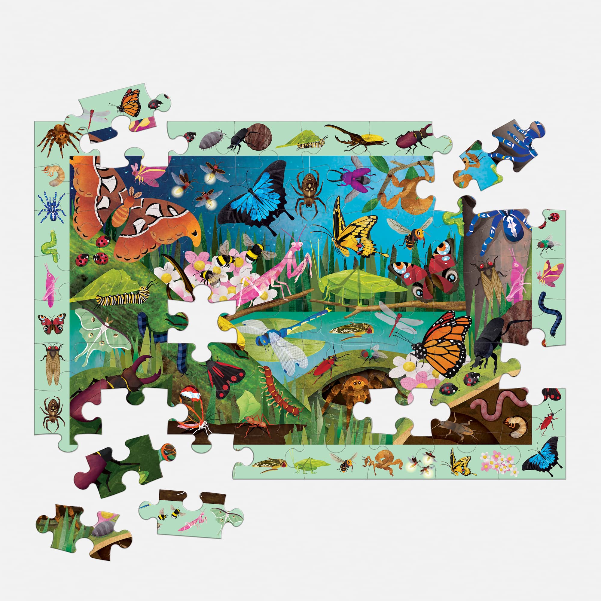Mudpuppy - Bugs & Butterflies 64 Piece Search & Find Puzzle - Mudpuppy - littleyoyo.ca