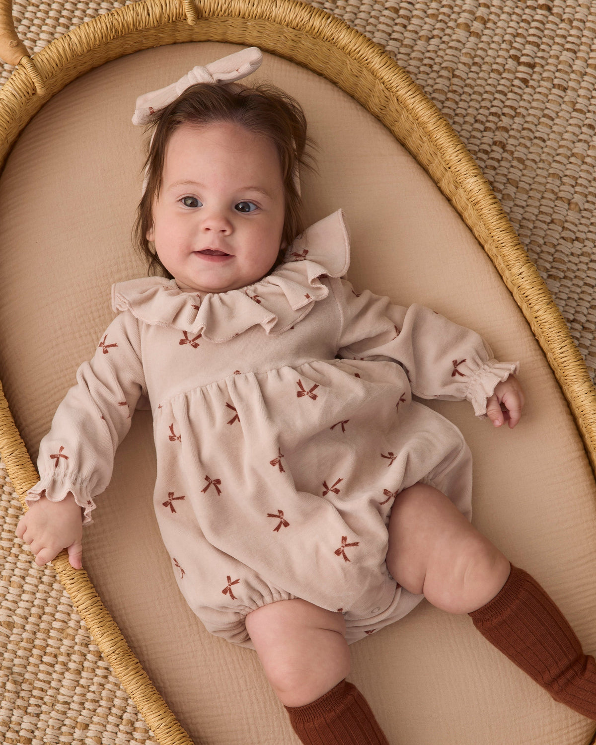 Quincy Mae Wendy Romper Red Bows