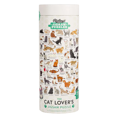Ridley's Games - Cat Lover's - 1000 Piece Jigsaw Puzzle