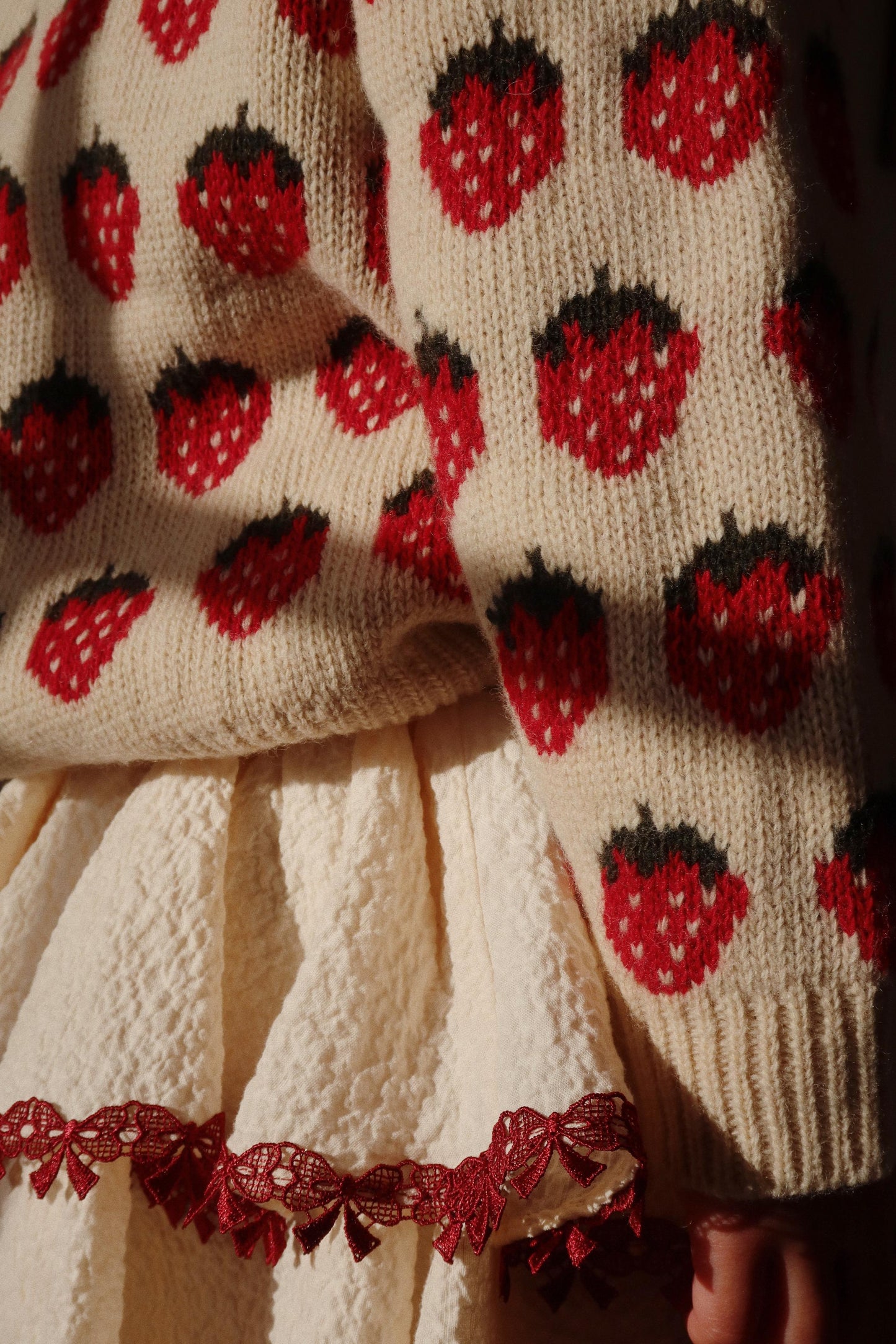 Konges Slojd - Belou Knit Cardigan - Strawberry