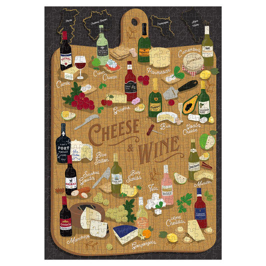 Ridley's Games - Cheese + Wine - 500-Piece Jigsaw Puzzle