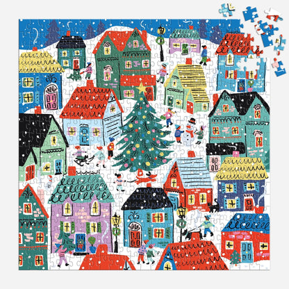 Christmas in the Village - 500 Piece Jigsaw House Puzzle