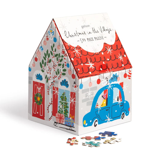 Christmas in the Village - 500 Piece Jigsaw House Puzzle