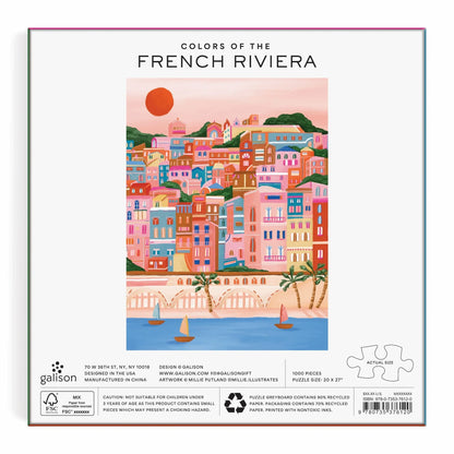 Colors Of The French Riviera - 1000 Piece Jigsaw Puzzle