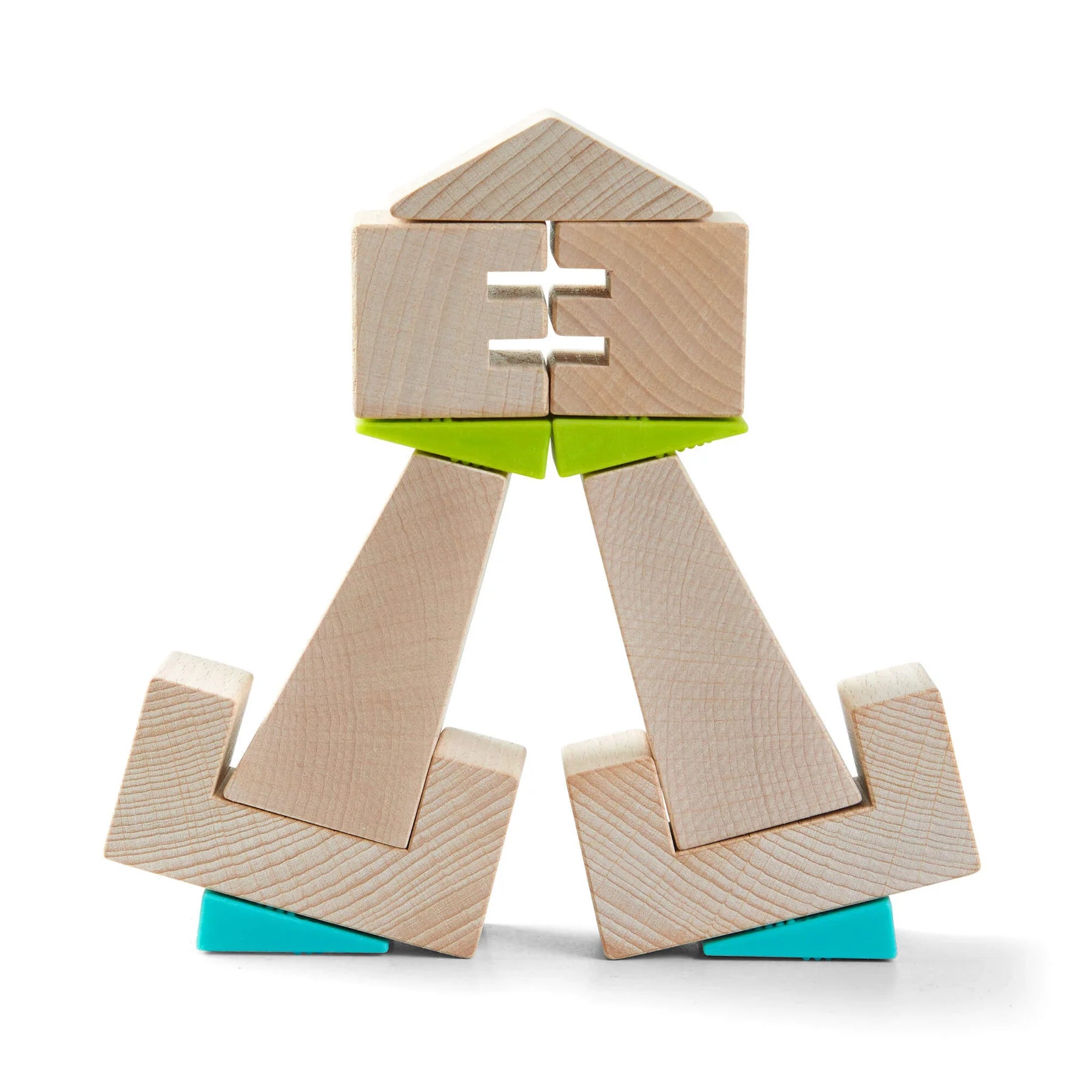 HABA - Crooked Tower Wooden Block - HABA - littleyoyo.ca