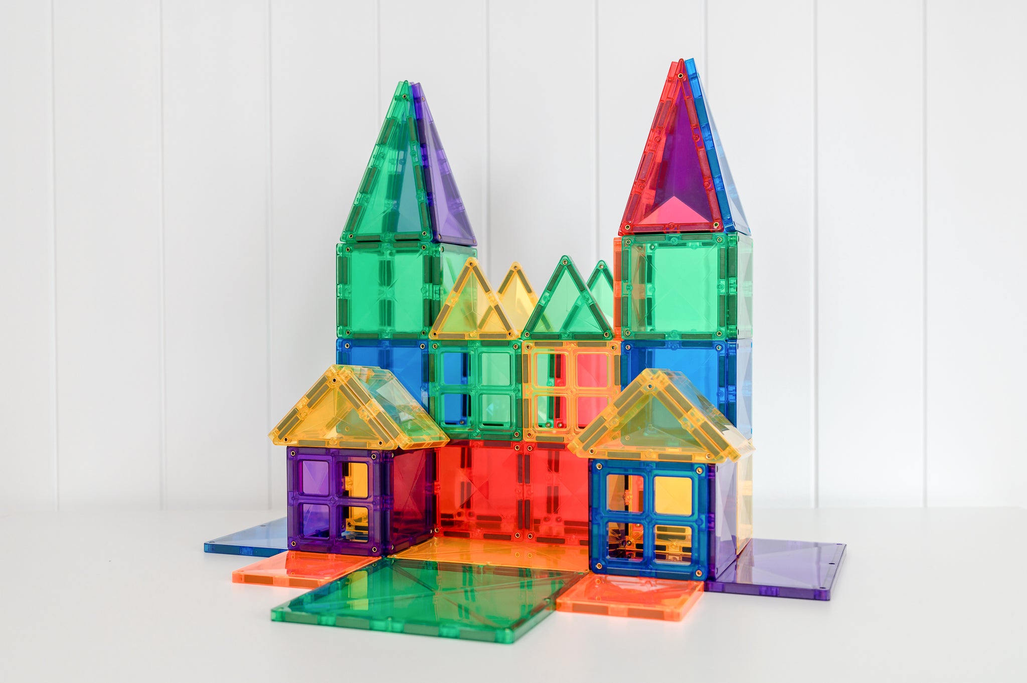 Connetix - 102 Piece Rainbow Creative Pack Magnetic Tiles