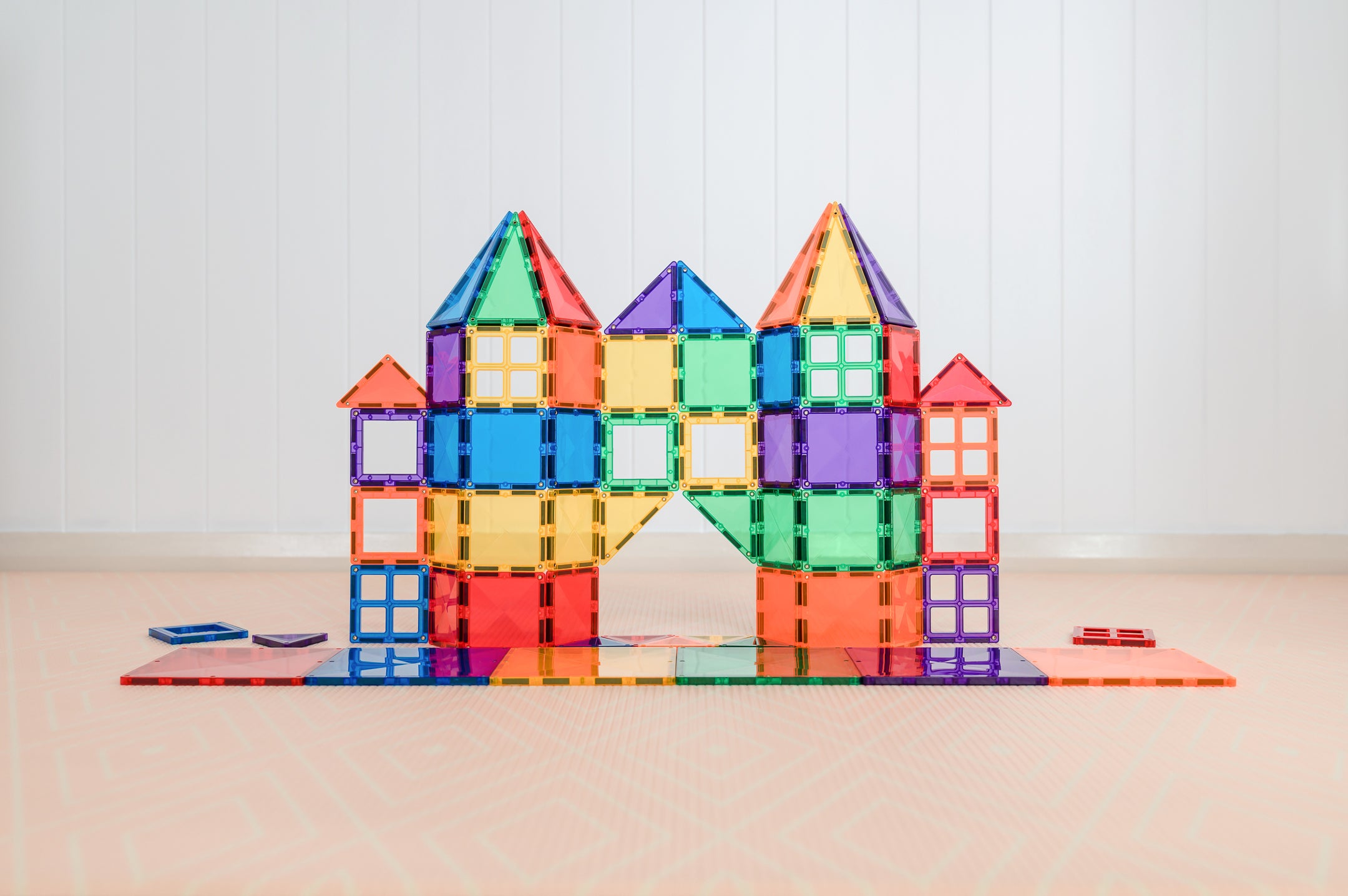 Connetix - 60 Piece Rainbow Starter Pack Magnetic Tiles - Connetix - littleyoyo.ca