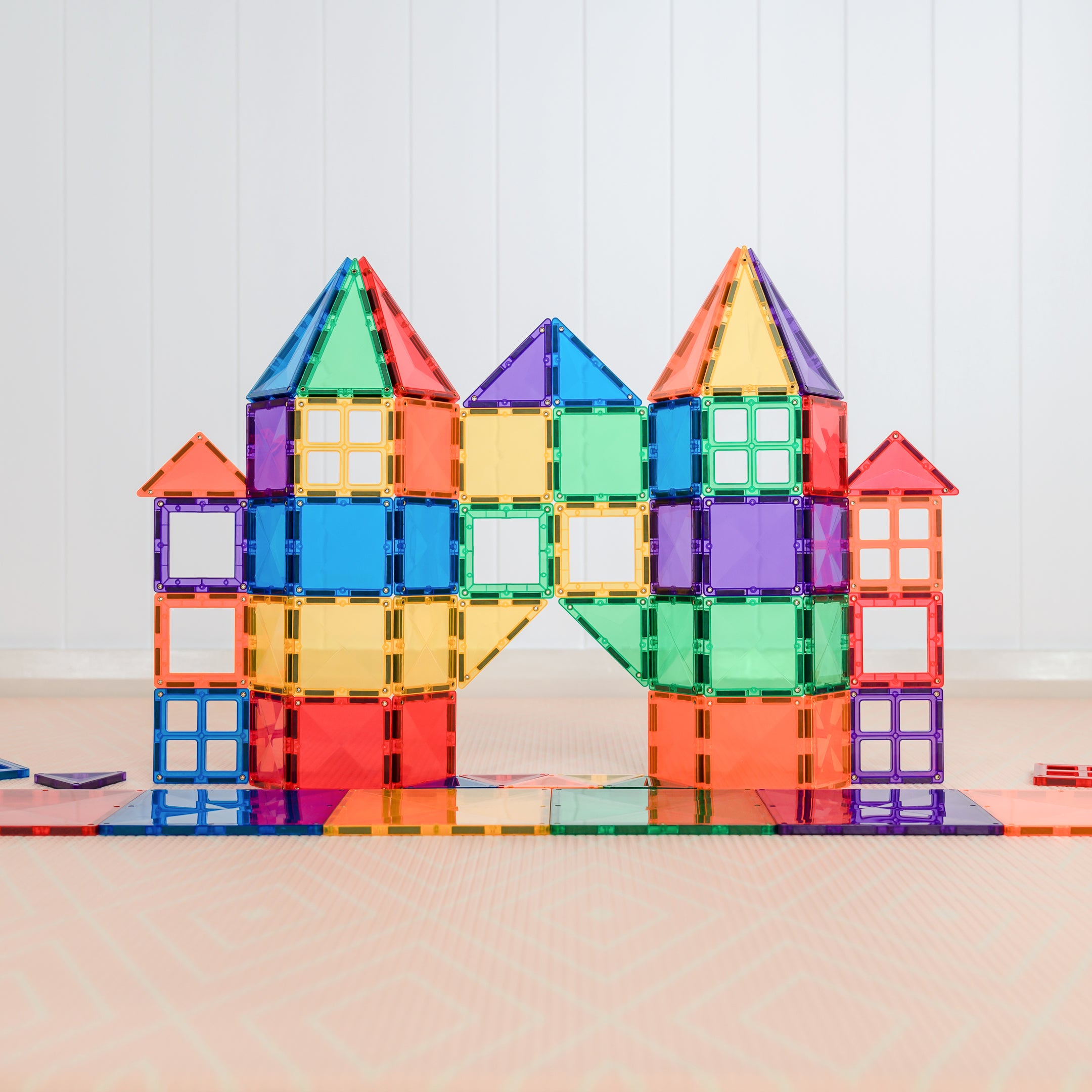 Connetix - 60 Piece Rainbow Starter Pack Magnetic Tiles - Connetix - littleyoyo.ca