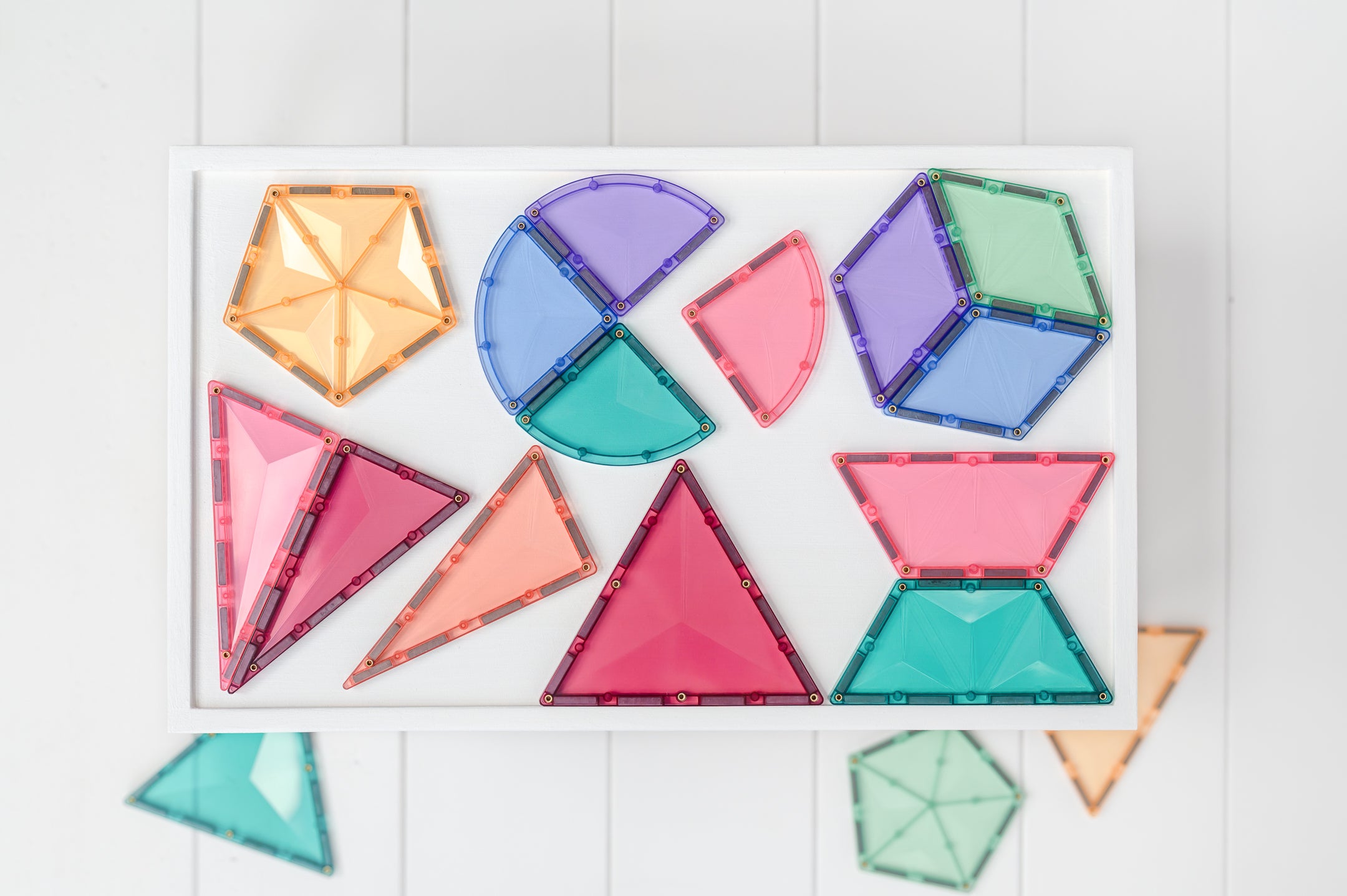 Connetix - Pastel Shape Expansion Pack - 48 Piece Magnetic Tiles - Connetix - littleyoyo.ca